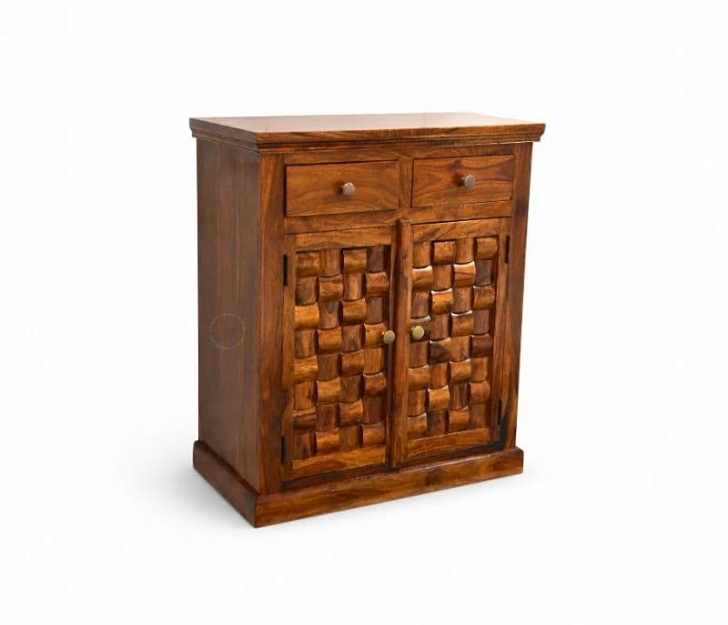 Image 2 for 2 Door Nivaar Side Board Solid Sheesham Wood (SCV_PKU)