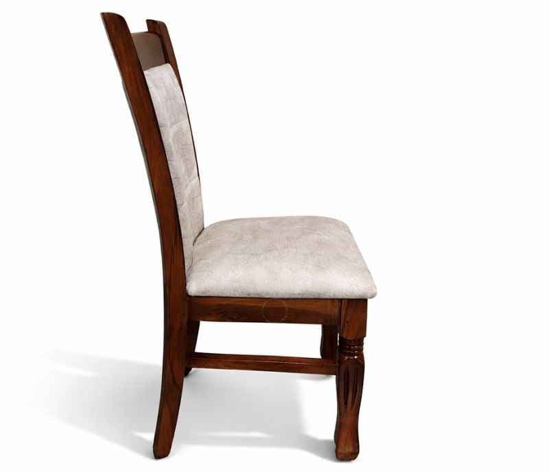 Image 5 for Pluto DT Acacia Wood Dining Chair with Premium Fabric Upholstery