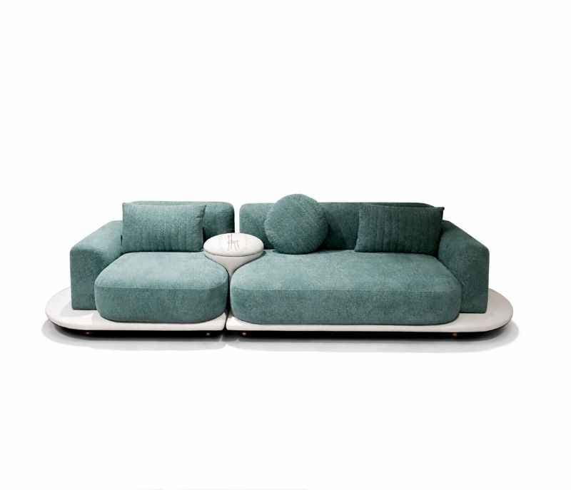 Image 7 for Sofa Sierra 3+1+1 Seater Solid Miranda Wood With Suede Fabric Upholster (HYD)