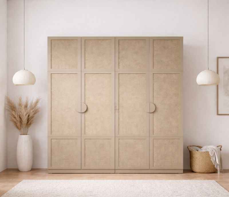 Image 12 for 45003 Bedroom Set King Size 72x78 With Hydraulic Storage + 2 Bed Side Table + 4 Door Wardrobe (WF OTD)