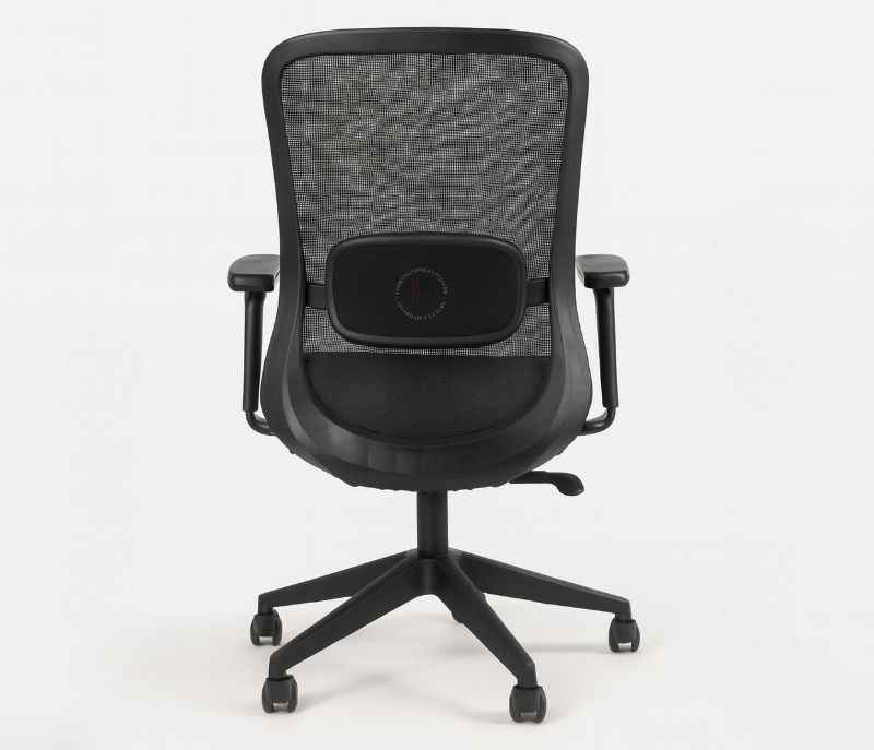 Image 3 for Hawk MB Black Mesh Office Chair Adjustable Height Revolving Study Work from Home Chair Computer Desk Chair Back Lumbar Support Ergonomic Chair Tilting Arm Support