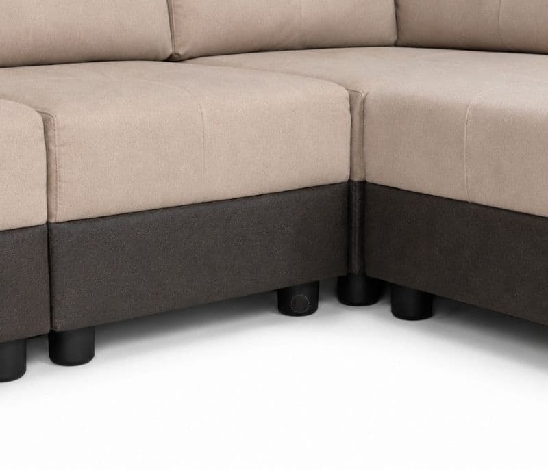 Image 6 for Itallian L-Shape Sofa Solid Neem Wood (ZAM) (OWD)