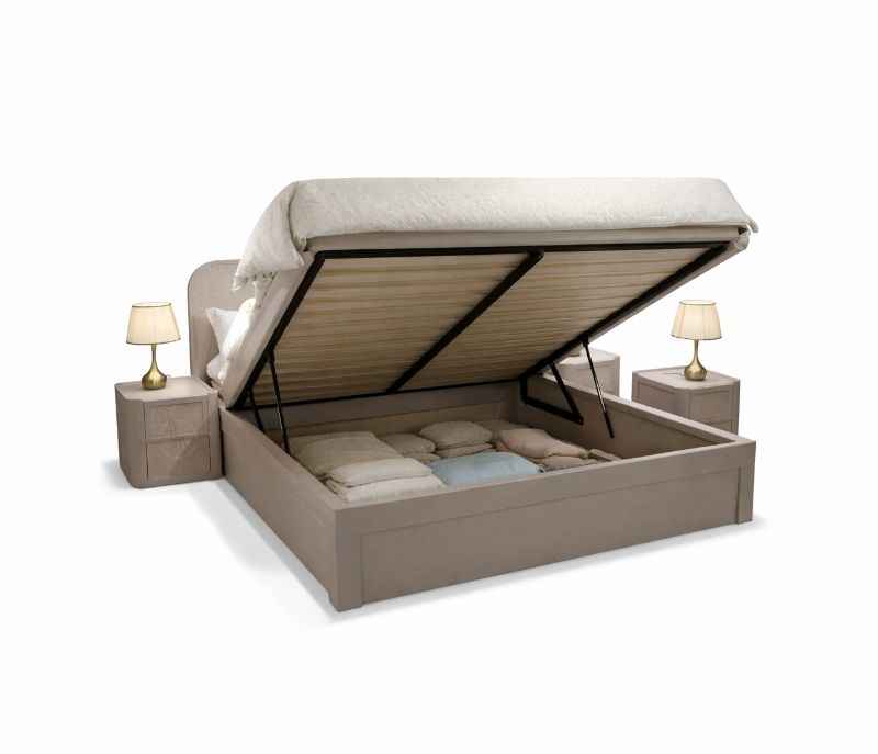 Image 6 for 45003 Bedroom Set King Size 72x78 With Hydraulic Storage + 2 Bed Side Table + 4 Door Wardrobe (WF OTD)