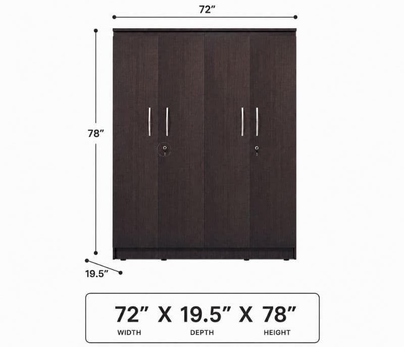 Image 8 for 4 Door Wardrobe (OWD)