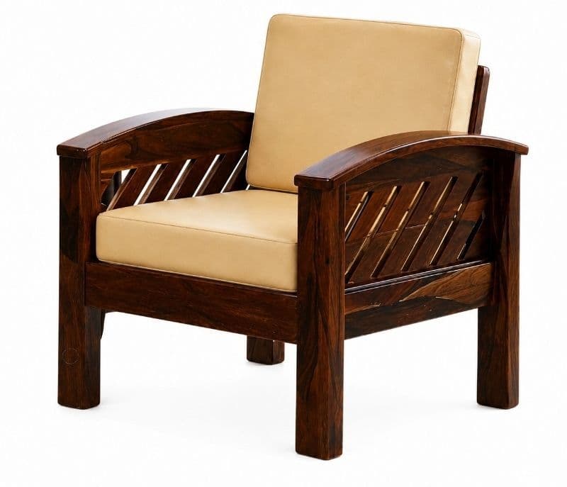 Image 7 for Jiya 3+1+1 Seater Sheesham Sofa (WI)