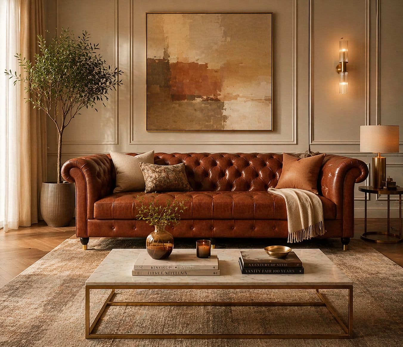 Image 3 for Chester Sofa 4 Seater Pure Leather (WH OTD)