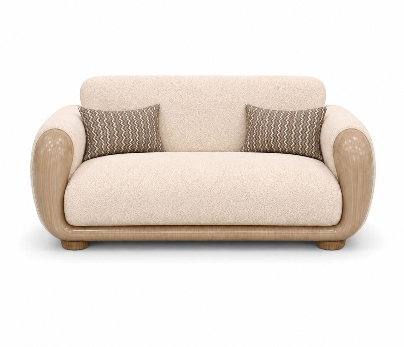 Image 2 for Enzo 3+2+2 Seater With Solid Rock Wood And High Gloss Fibre Coating (BWD)(HYD)(RCH SW)