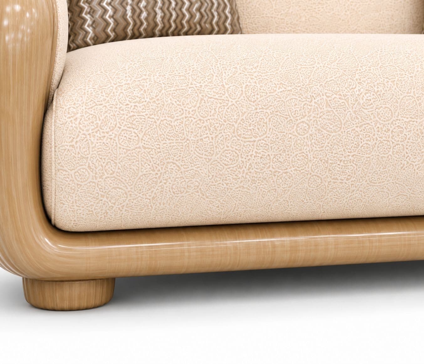 Image 7 for Enzo 3+2+2 Seater With Solid Rock Wood And High Gloss Fibre Coating (BWD)(HYD)(RCH SW)
