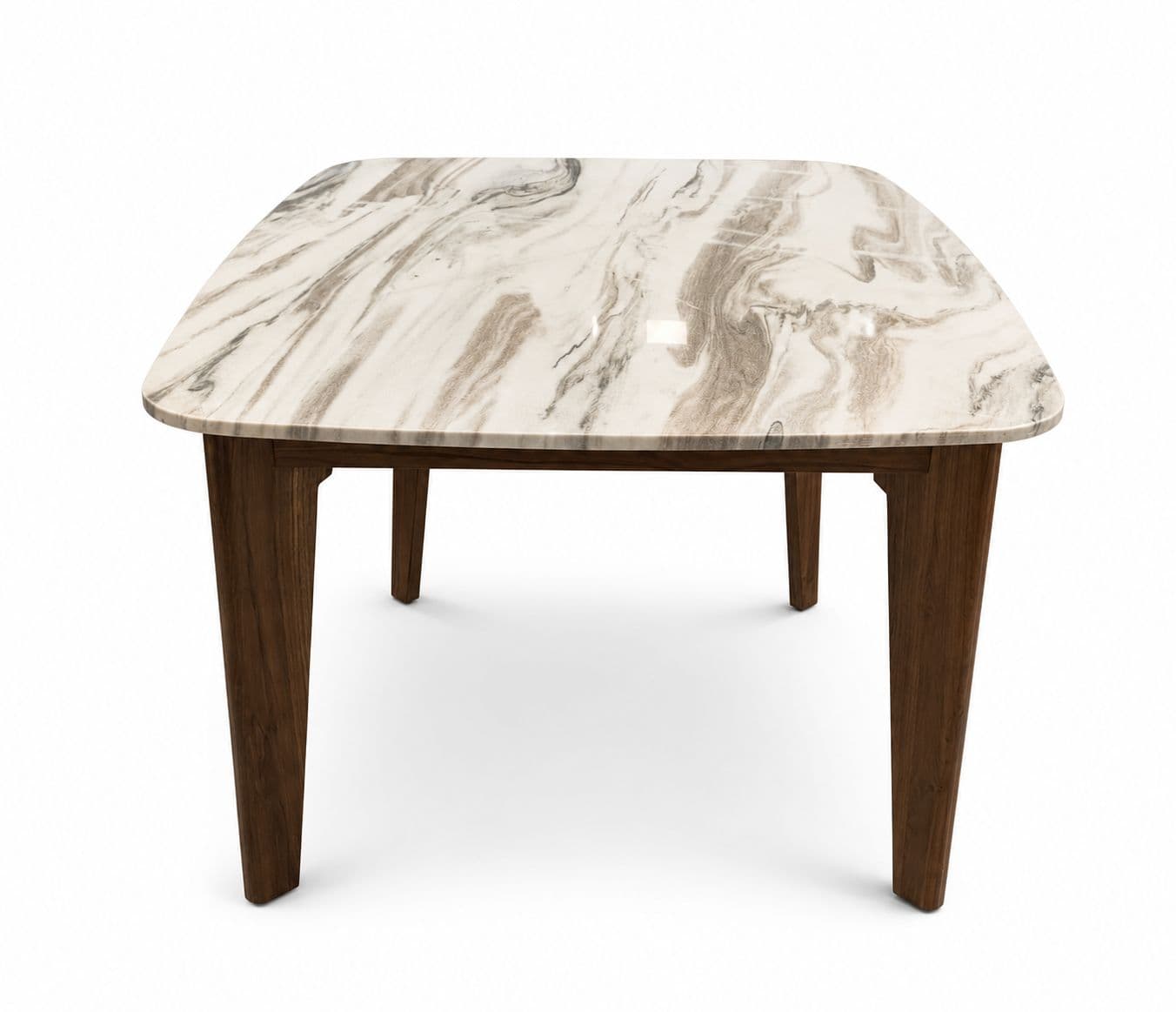 Image 9 for Imperium Dining Table 1+4 Seater Top Marble Solid Teak Wood (BTM)