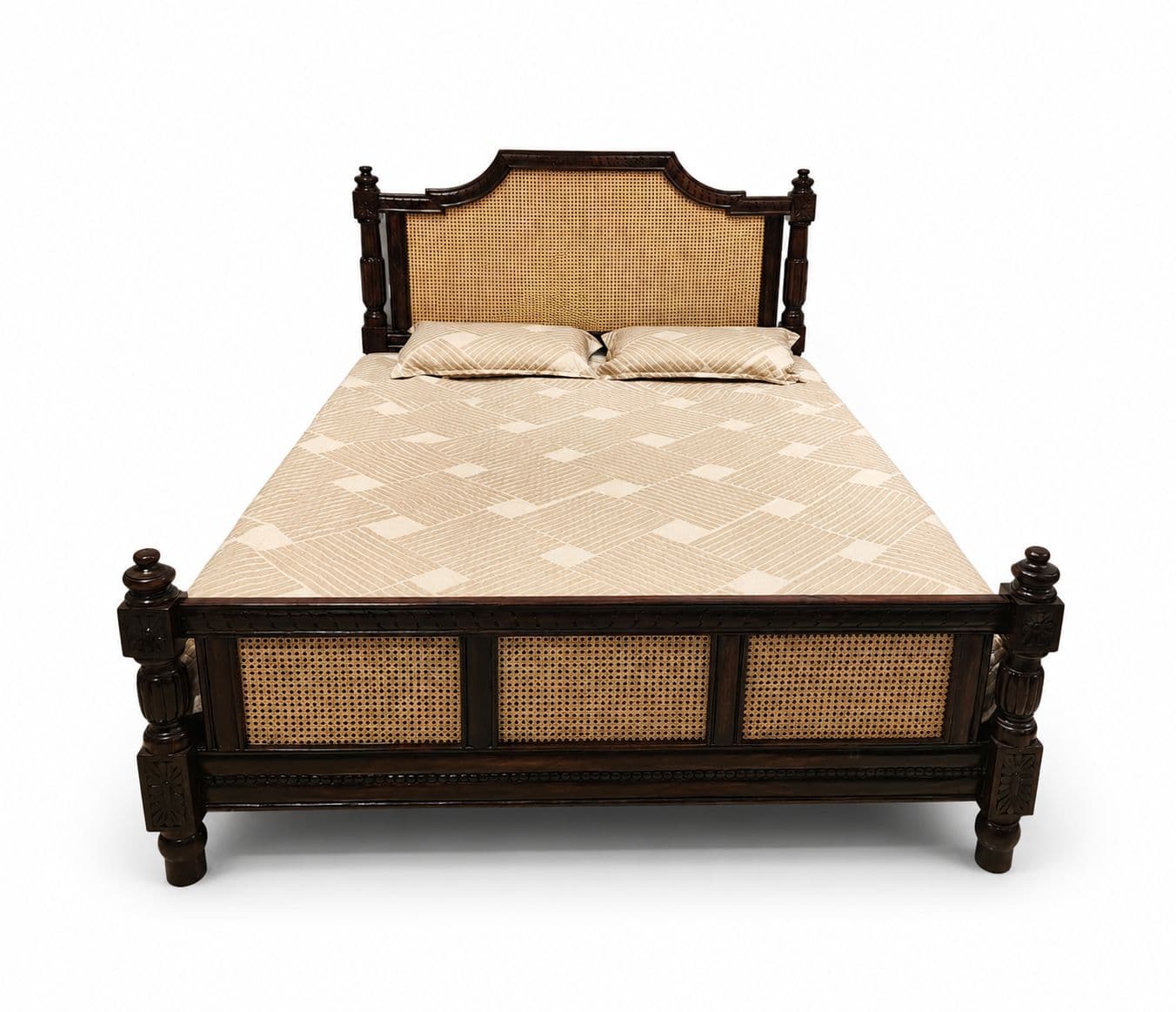 Image 6 for Surya Cot Queen Size 60x78 Without Storage Solid Sheesham (BTM)