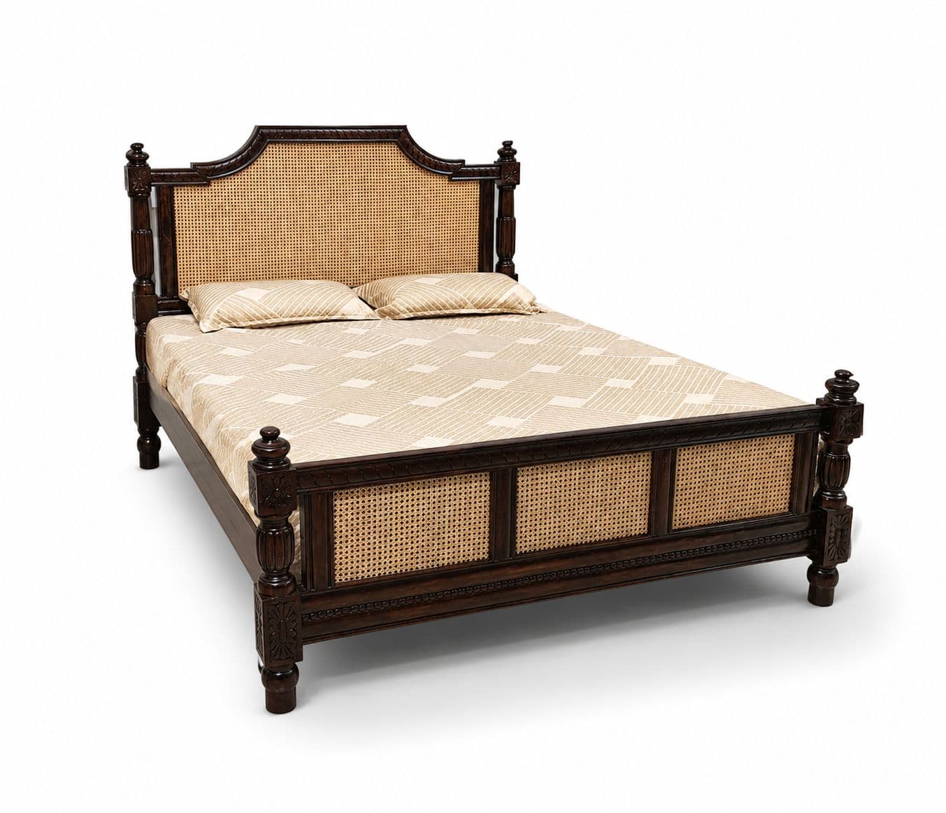 Image 8 for Surya Cot Queen Size 60x78 Without Storage Solid Sheesham (BTM)
