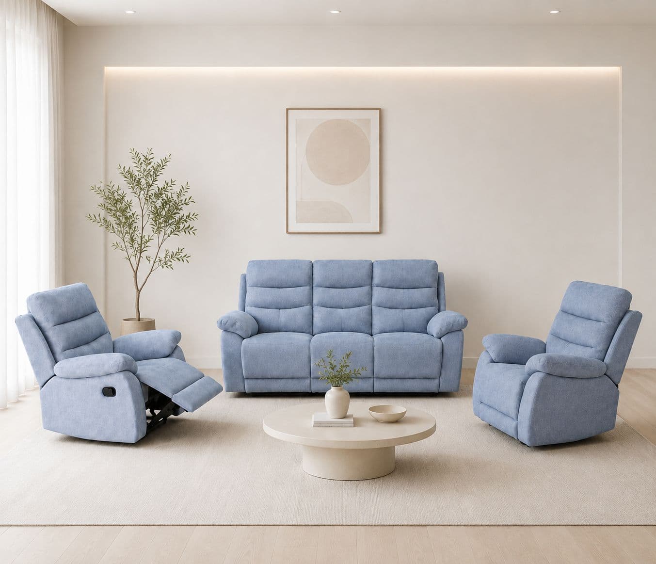 1414 Sofa Set 3+1+1 Seater (HYD)