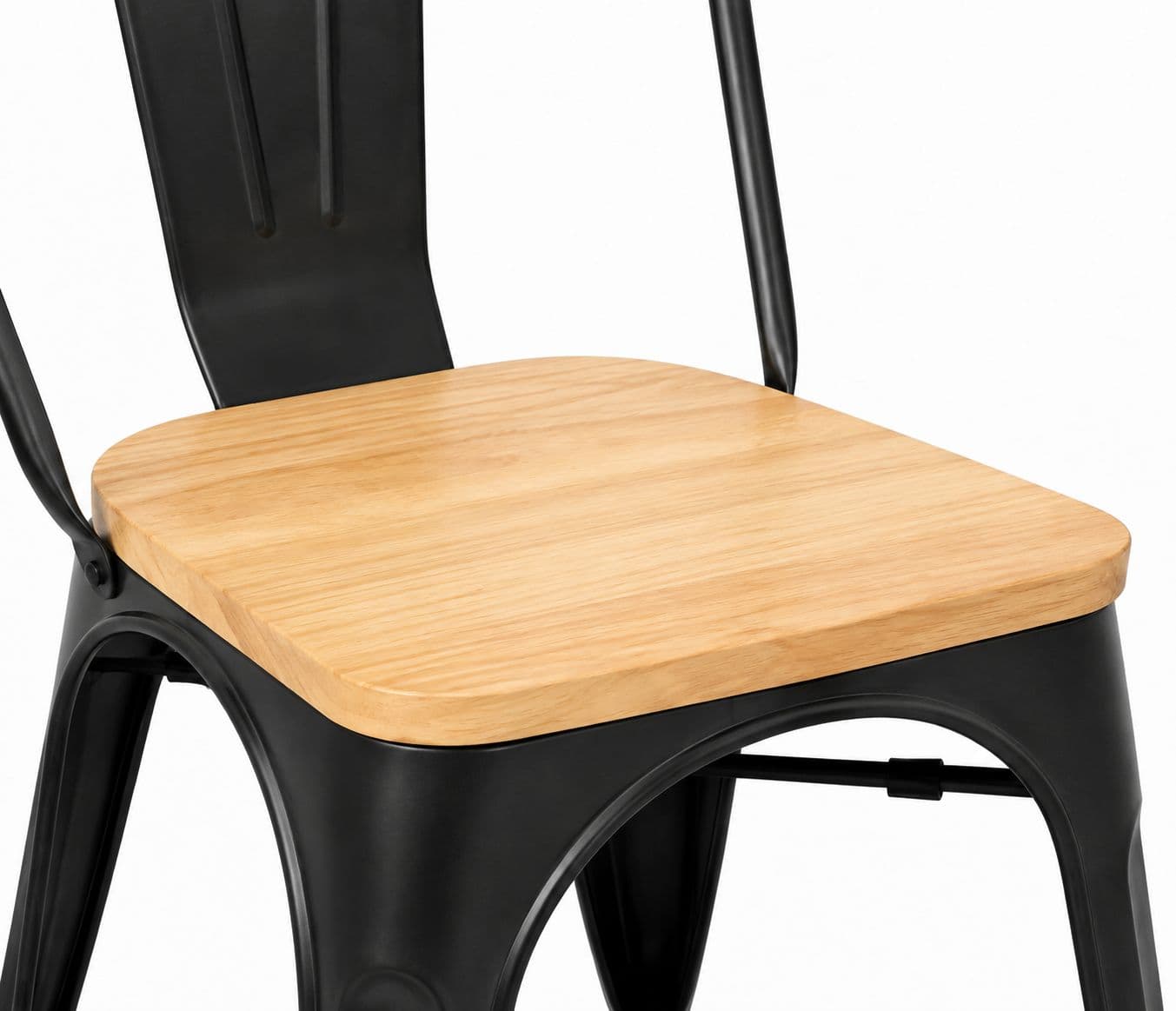 Image 4 for Metal With Wood Cafe Chair (PM)