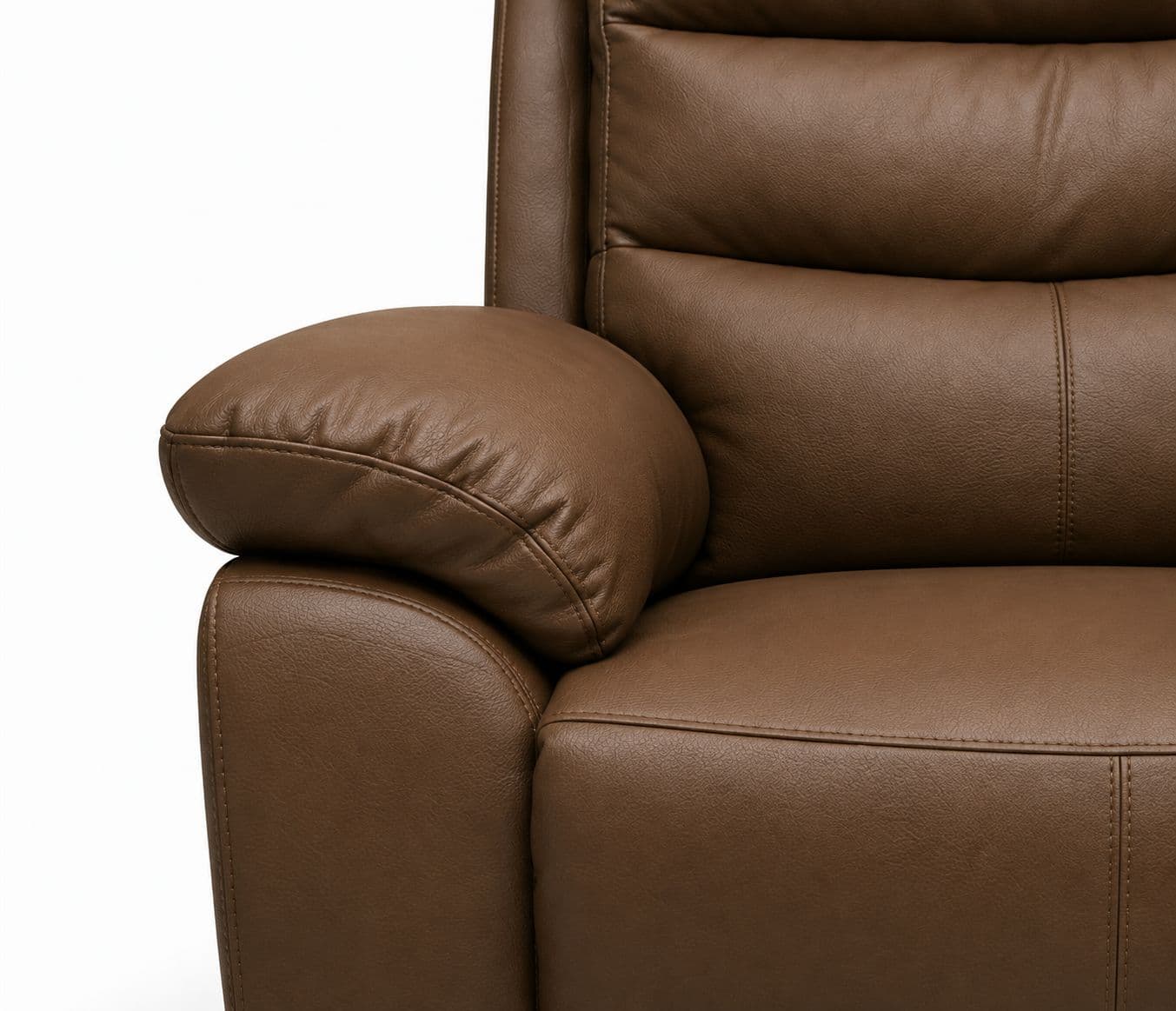 Image 10 for 1414 3+2+1 Sofa Set Manual Recliner Body Touch Leather (BTM)(HYD)