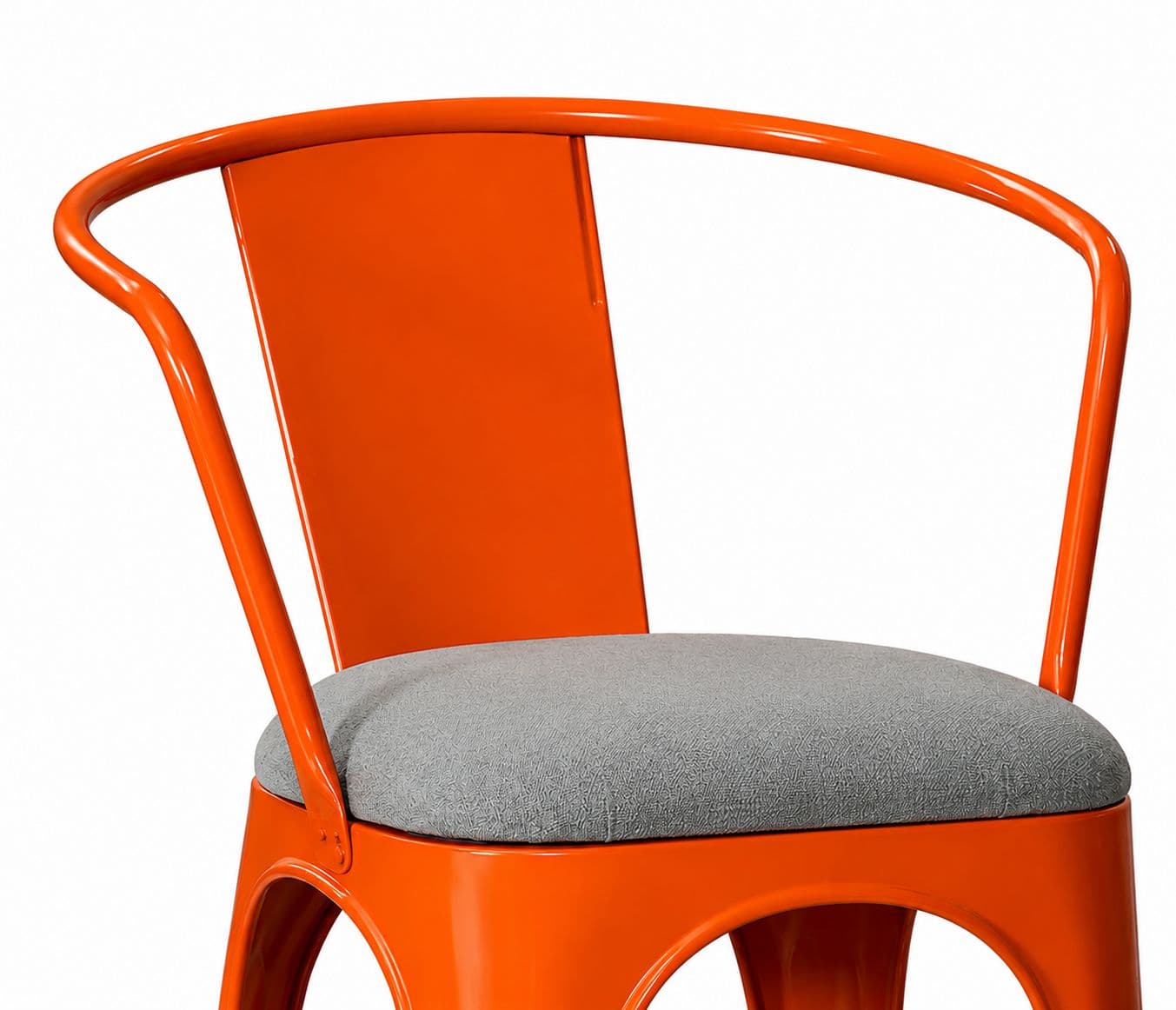 Image 5 for Metal Chair With Handle With Cushion Cafe Chair (PM)