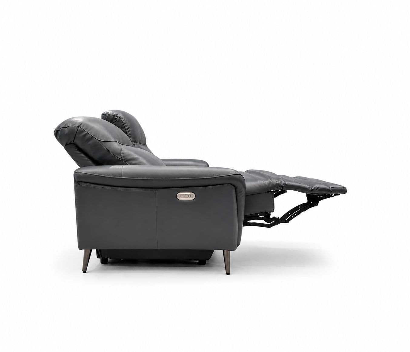 Image 8 for 6664 2 Seater Sofa Electric Recliner Half Leather (WH)