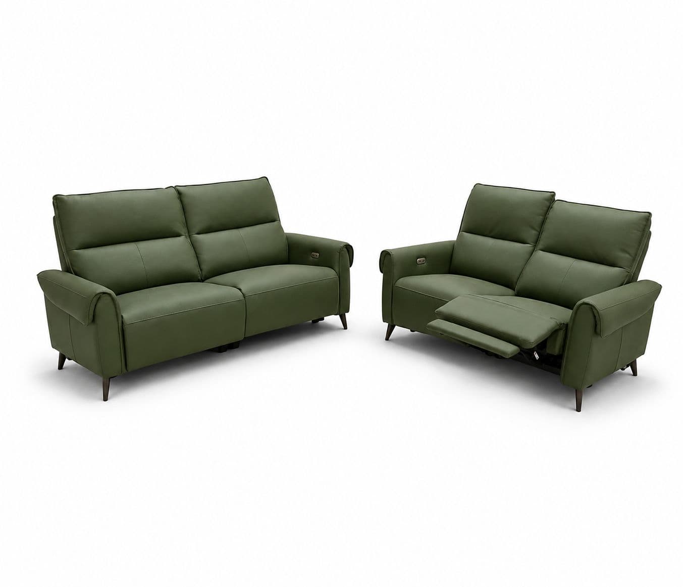 Image 4 for 6695 3+2 Imported Sofa Set Electrical Recliner Seater A7005-70 Green Colour Leather (HYD)(WH)