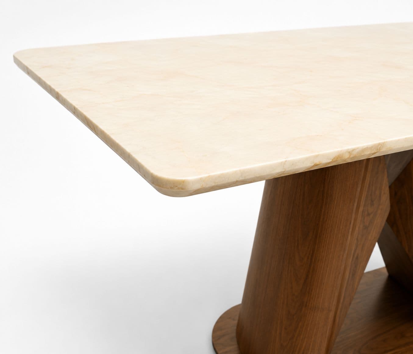 Image 12 for Dining Set 1+6 Seater Onyex Marble Top 1.7 + With Ash Wood Base 1096+DC2503 (HYD)