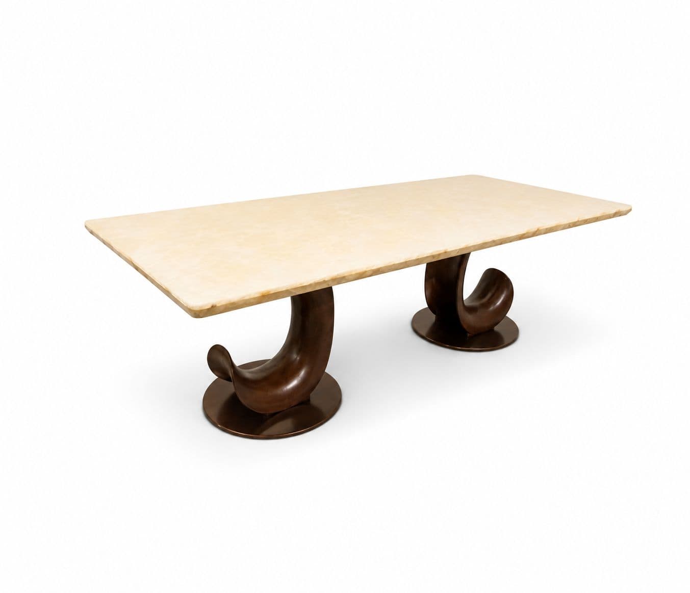 Image 11 for Dining Set 1+8 Seater Onyex Marble Top With Ash Wood Base 6627 DC-053 (HYD)
