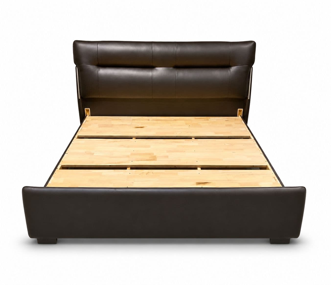 Image 8 for ZK013 King Size Bed Without Storage With Leather Upholestry And Pine Bed Frames