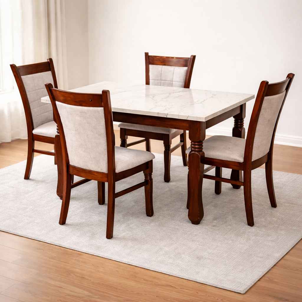 Pluto DT Artificial Marble Top with Acacia wood (BS-EC)(BTM)(BS-SKN)