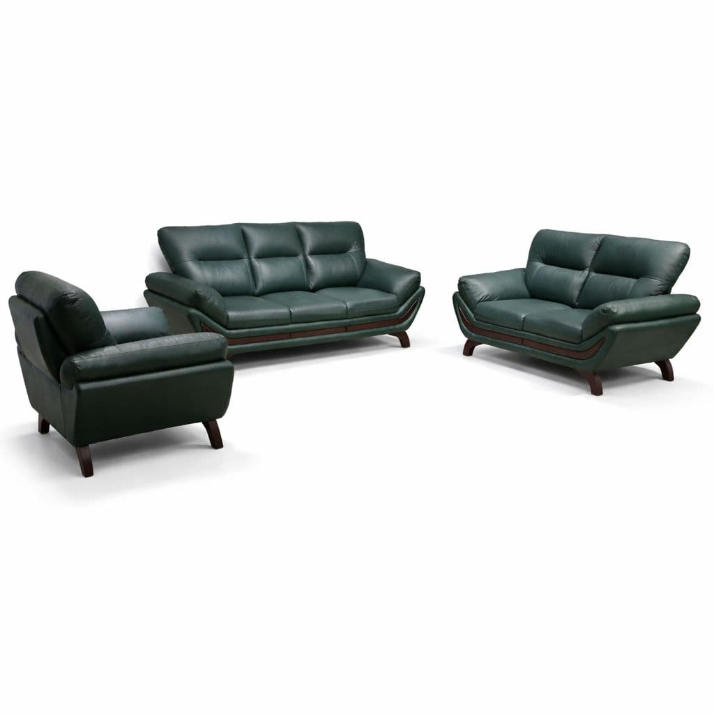 Image 4 for Florida Sofa Set 3+2+1 Seater Body Touch Half Leather (BTM OTD)