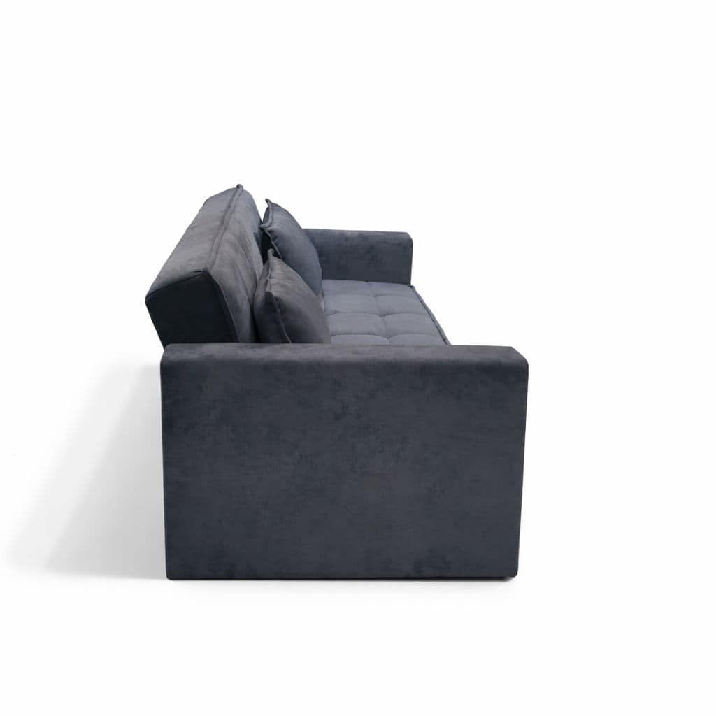 Image 9 for Anke Sofa Cum Bed 3 Seater Suede Fabric (BSK)(SKN)