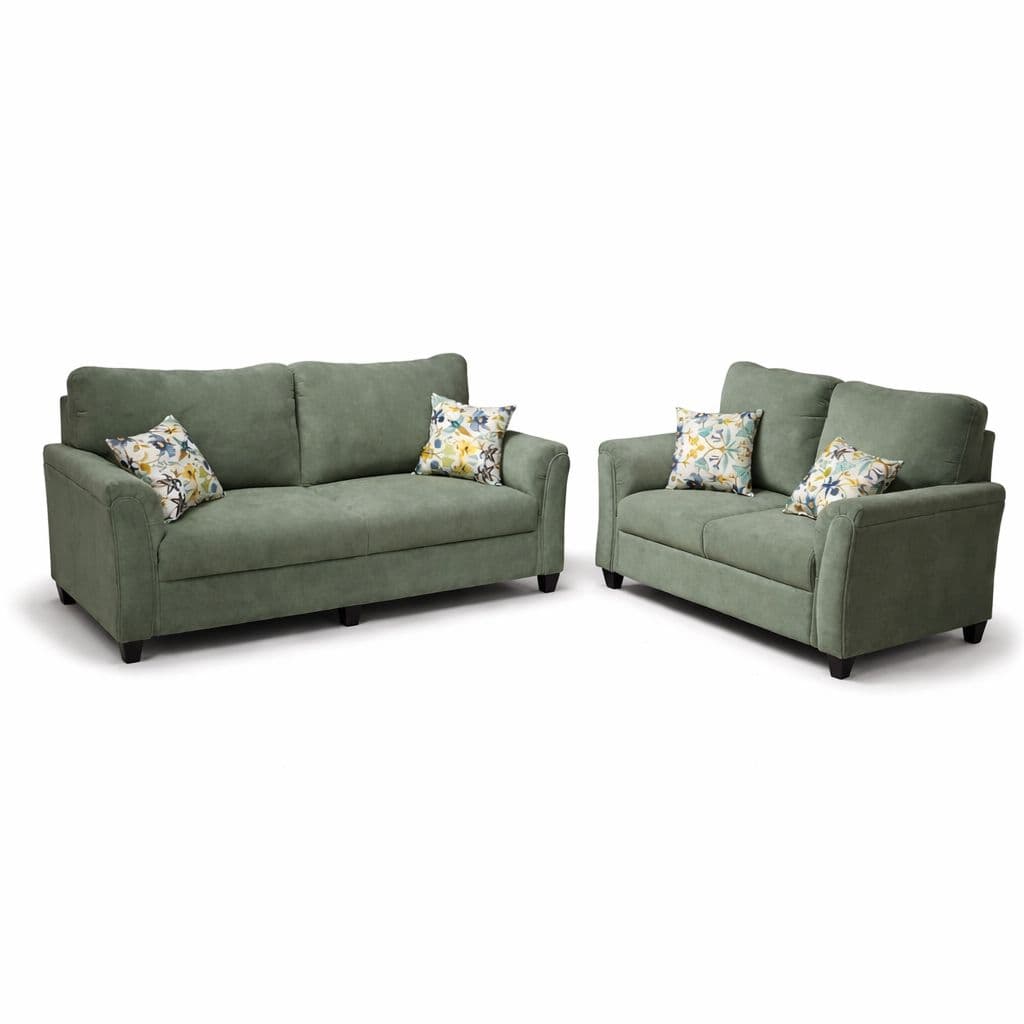 Image 3 for Aldo Royale Sofa 3+2 Seater Velvet Fabric (Grey)(BSk)