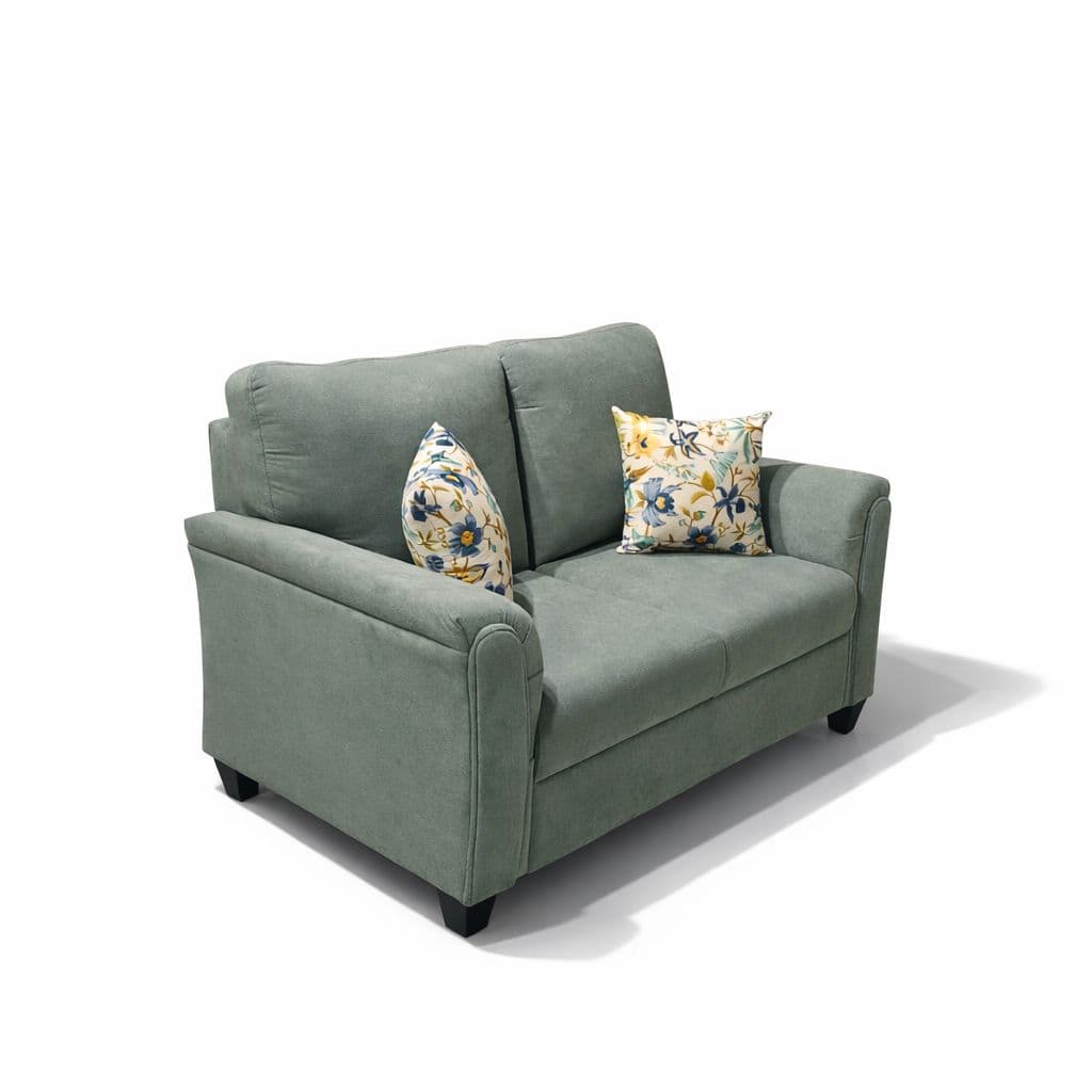Image 9 for Aldo Royale Sofa 3+2 Seater Velvet Fabric (Grey)(BSk)