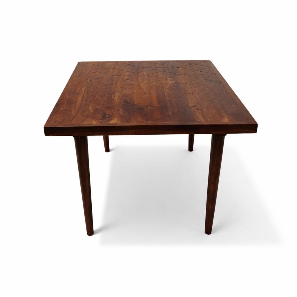 Image 11 for Roma Dining Set 1+4 Seater Sheesham Wood With Fabric Jute And Cane (HYD OTD)