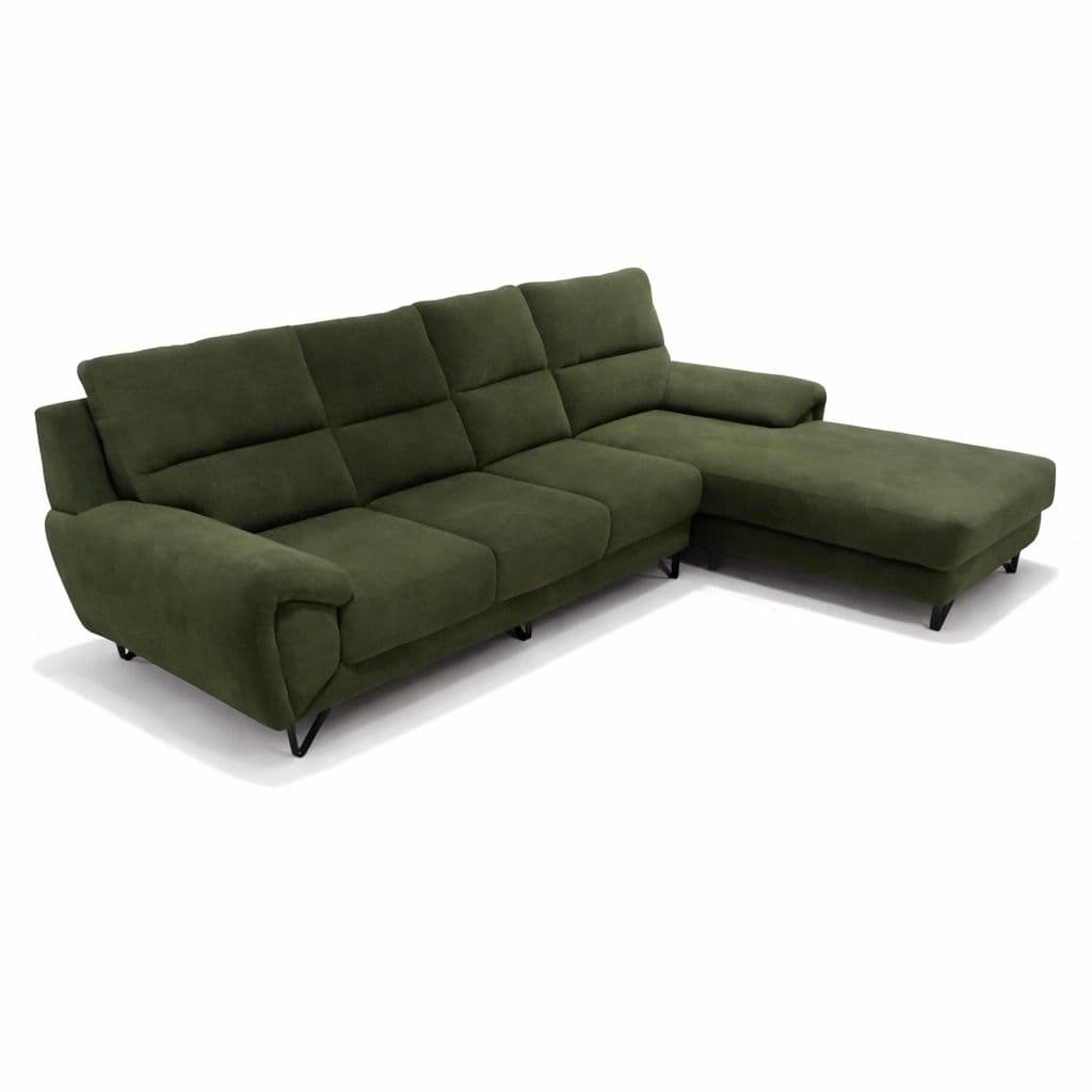 Image 3 for Verde Sofa 3+Lounger Micro Suede Fabric (BTM)(HYD)(EC)