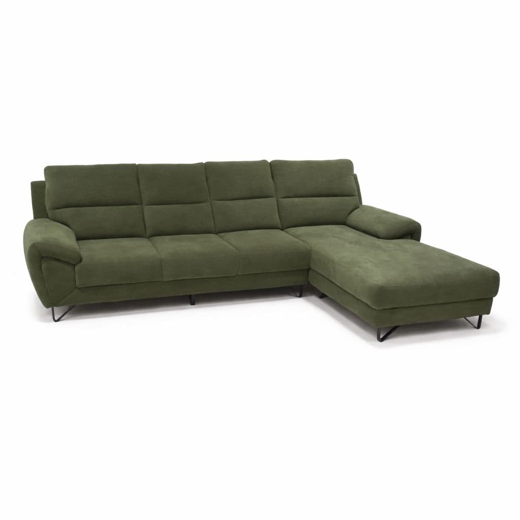 Image 4 for Verde Sofa 3+Lounger Micro Suede Fabric (BTM)(HYD)(EC)