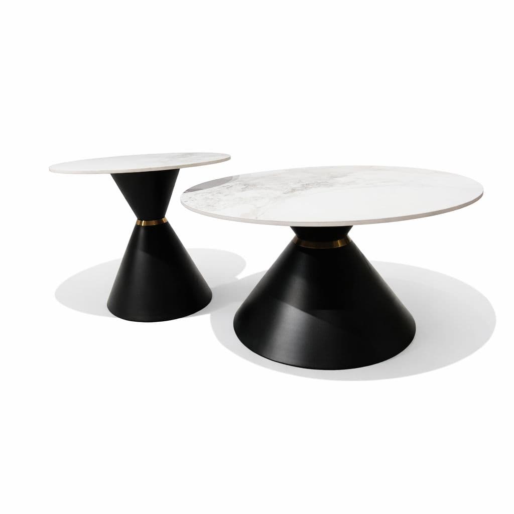 Image 2 for A42 Centre Table Ceramic Base Metal (WH)