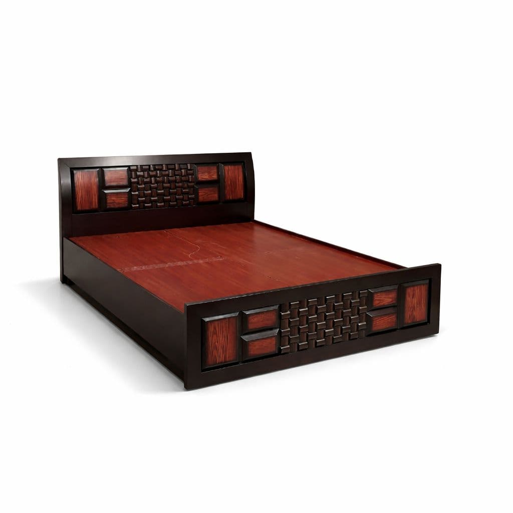 Image 5 for Malta Queen Sized Bed with Bed Box And Drawer Storage Solid Wood (EC OTD)