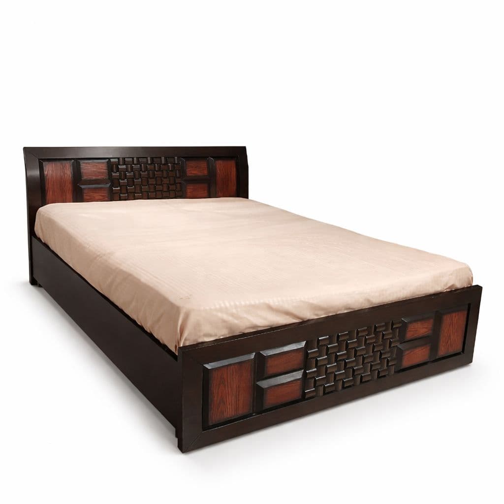 Image 4 for Malta Queen Sized Bed with Bed Box And Drawer Storage Solid Wood (EC OTD)