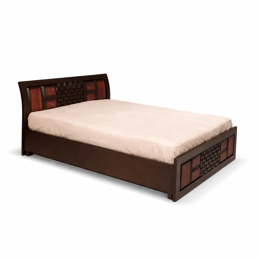 Image 6 for Malta Queen Sized Bed with Bed Box And Drawer Storage Solid Wood (EC OTD)