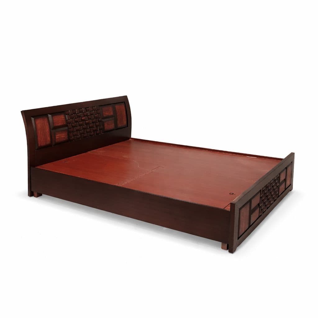 Image 10 for Malta Queen Sized Bed with Bed Box And Drawer Storage Solid Wood (EC OTD)