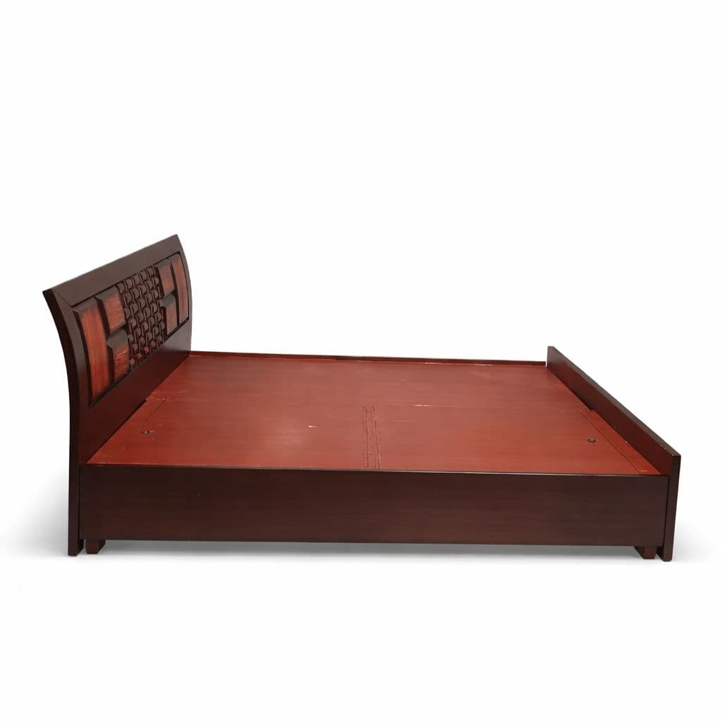 Image 13 for Malta Queen Sized Bed with Bed Box And Drawer Storage Solid Wood (EC OTD)