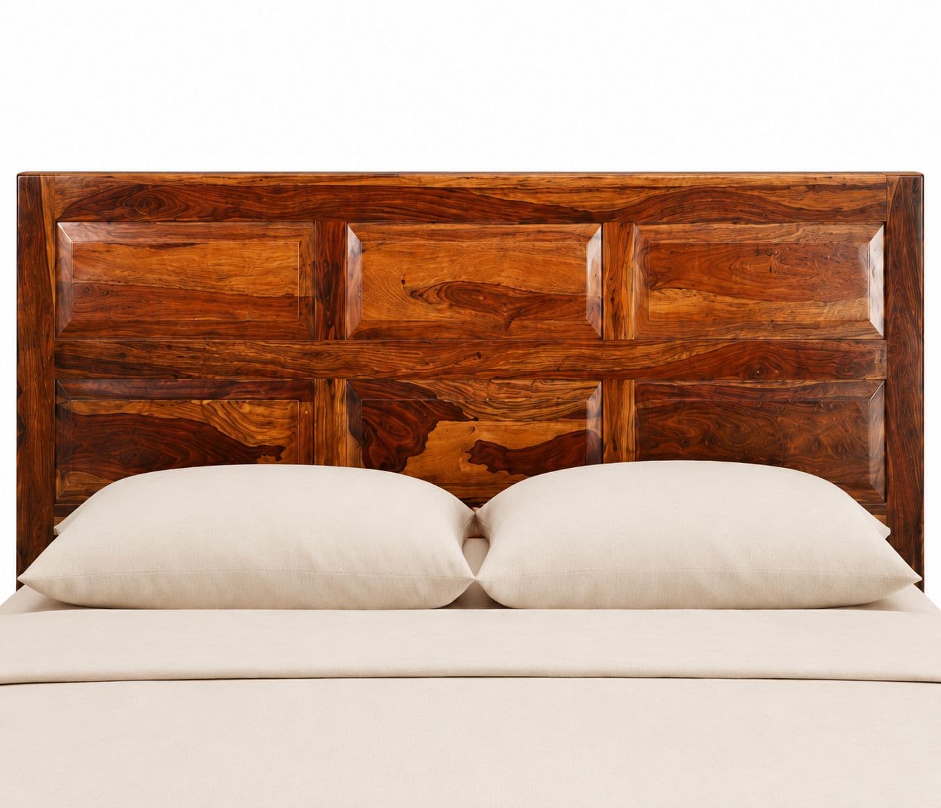 Image 4 for 6 Panel Cot Solid Sheesham Wood (SCV_PKU)