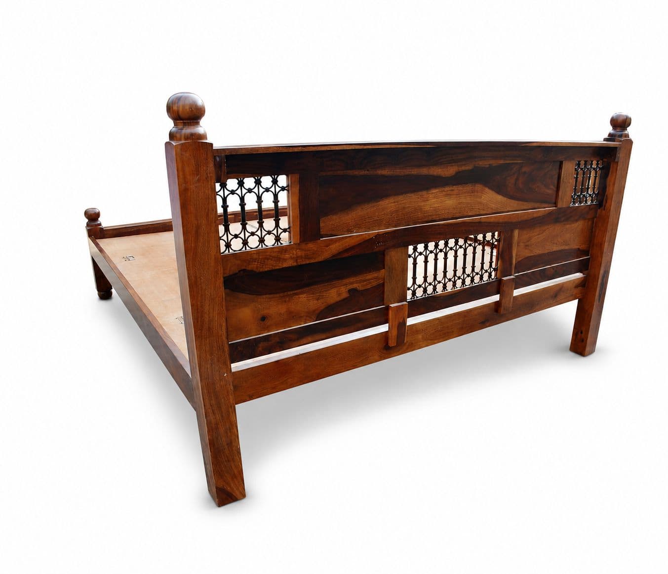 Image 5 for Jalli Cot Solid Sheesham Wood Without Storage (SCV_PKU)