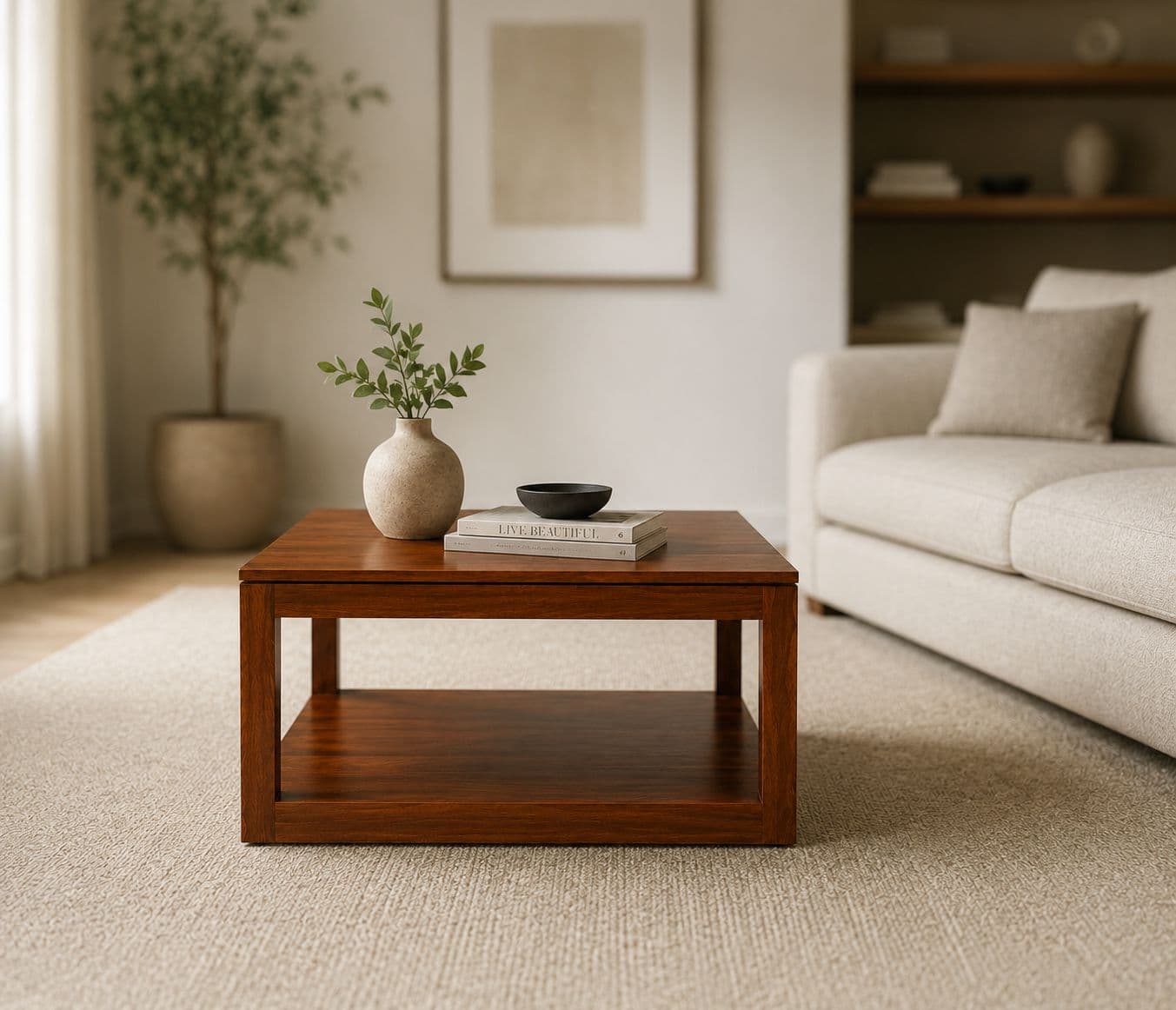 Image 1 for Atom Center Table Solid Sheesham Wood (SCV_PKU)