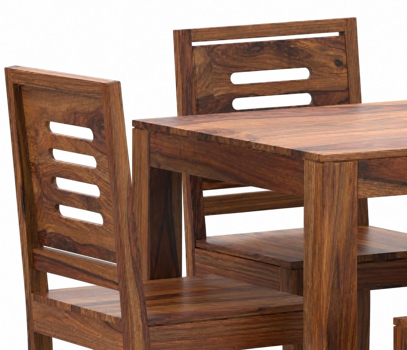 Image 3 for Linea Dining Set Solid Sheesham Wood Dining Set (SCV_PKU)