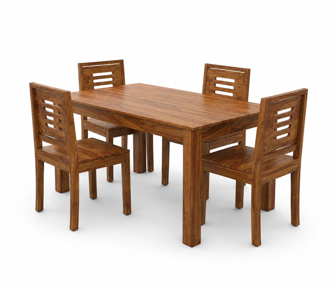 Image 2 for Linea Dining Set Solid Sheesham Wood Dining Set (SCV_PKU)