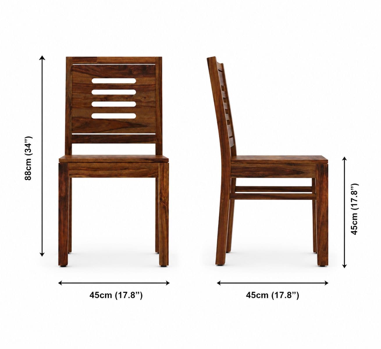 Image 9 for Linea Dining Set Solid Sheesham Wood Dining Set (SCV_PKU)