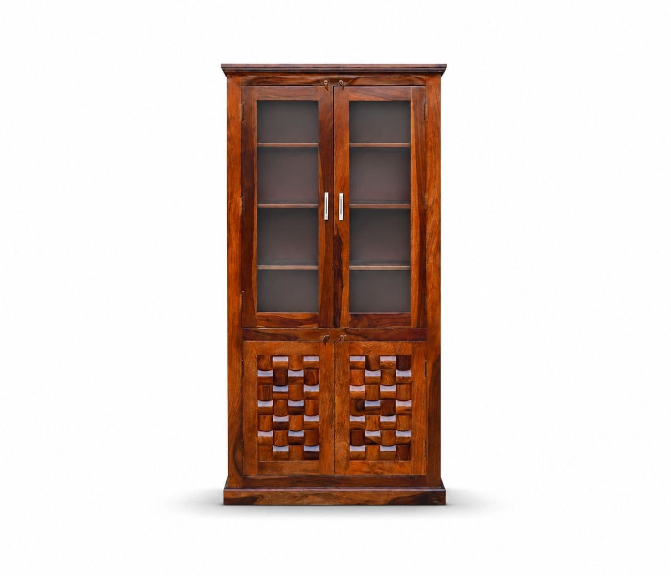 Image 2 for Nivaar Crockery Unit Solid Sheesham Wood (SCV_PKU)