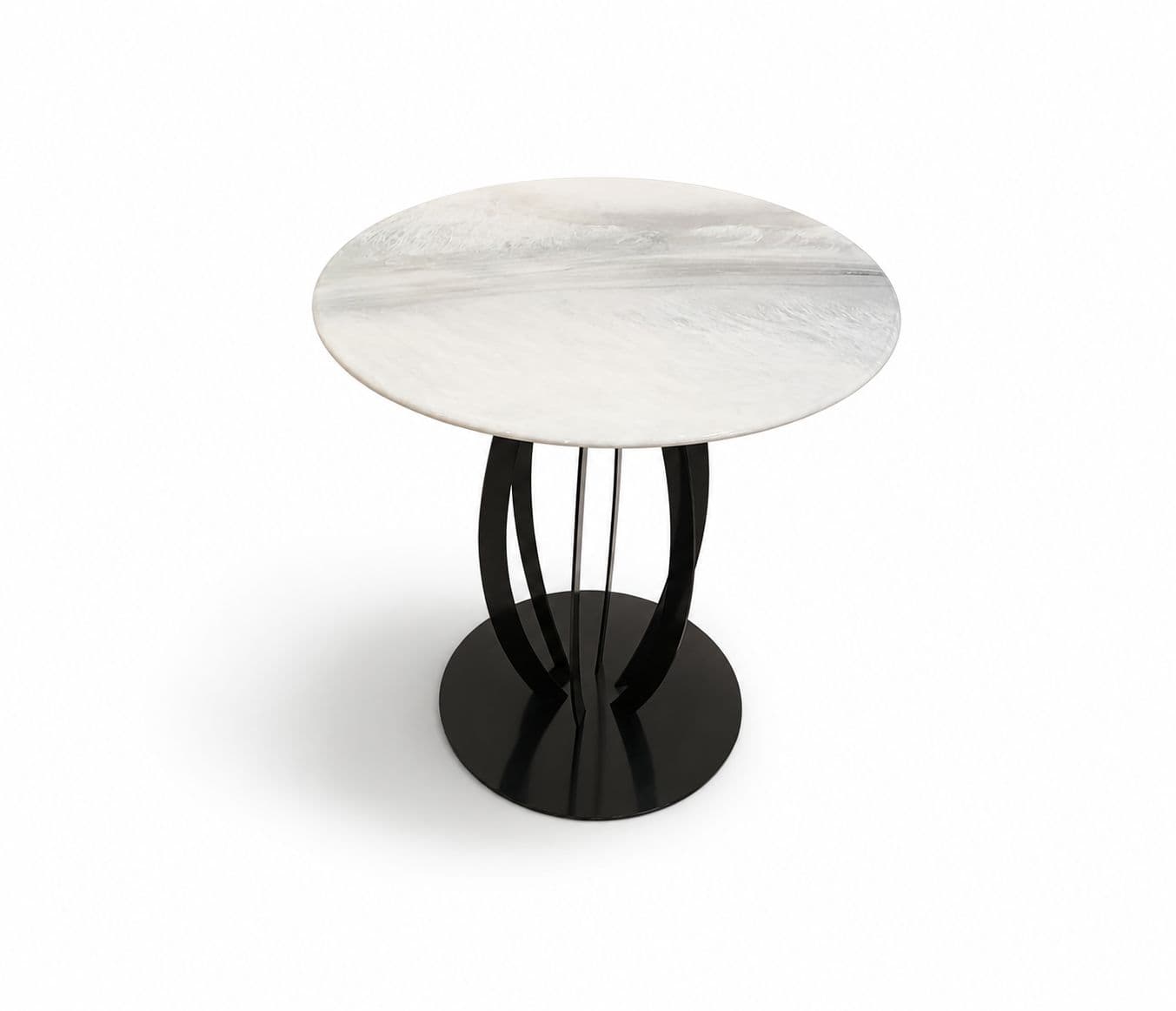 Image 4 for Corner Table D-08 With Ceramic Top And Metal Base (HYD)