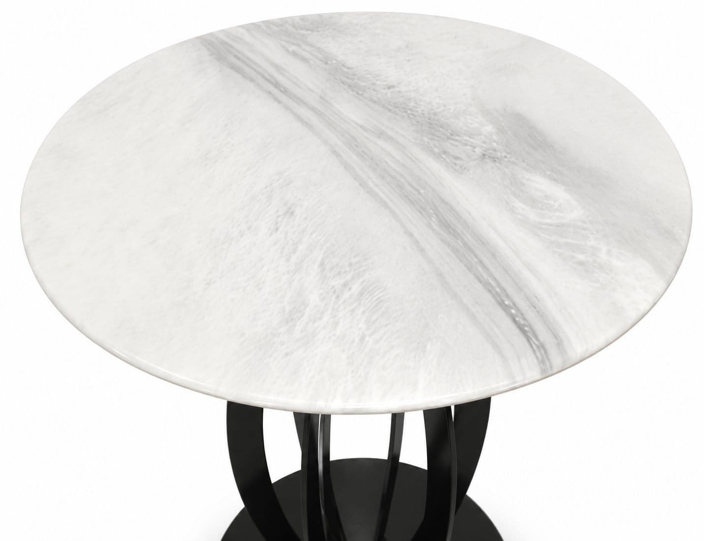 Image 5 for Corner Table D-08 With Ceramic Top And Metal Base (HYD)