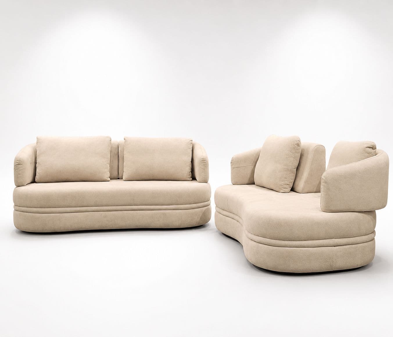 Image 3 for Moon Sofa Adjustable Backrest 3+2 Seater Buckle Fabric (CP OTD)