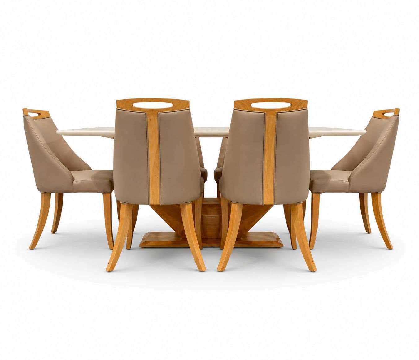 Image 5 for Sammy 1+6 Seater Onyx Marble (5.5x3) + Sammy Base + Sammy Chairs (CP OTD)