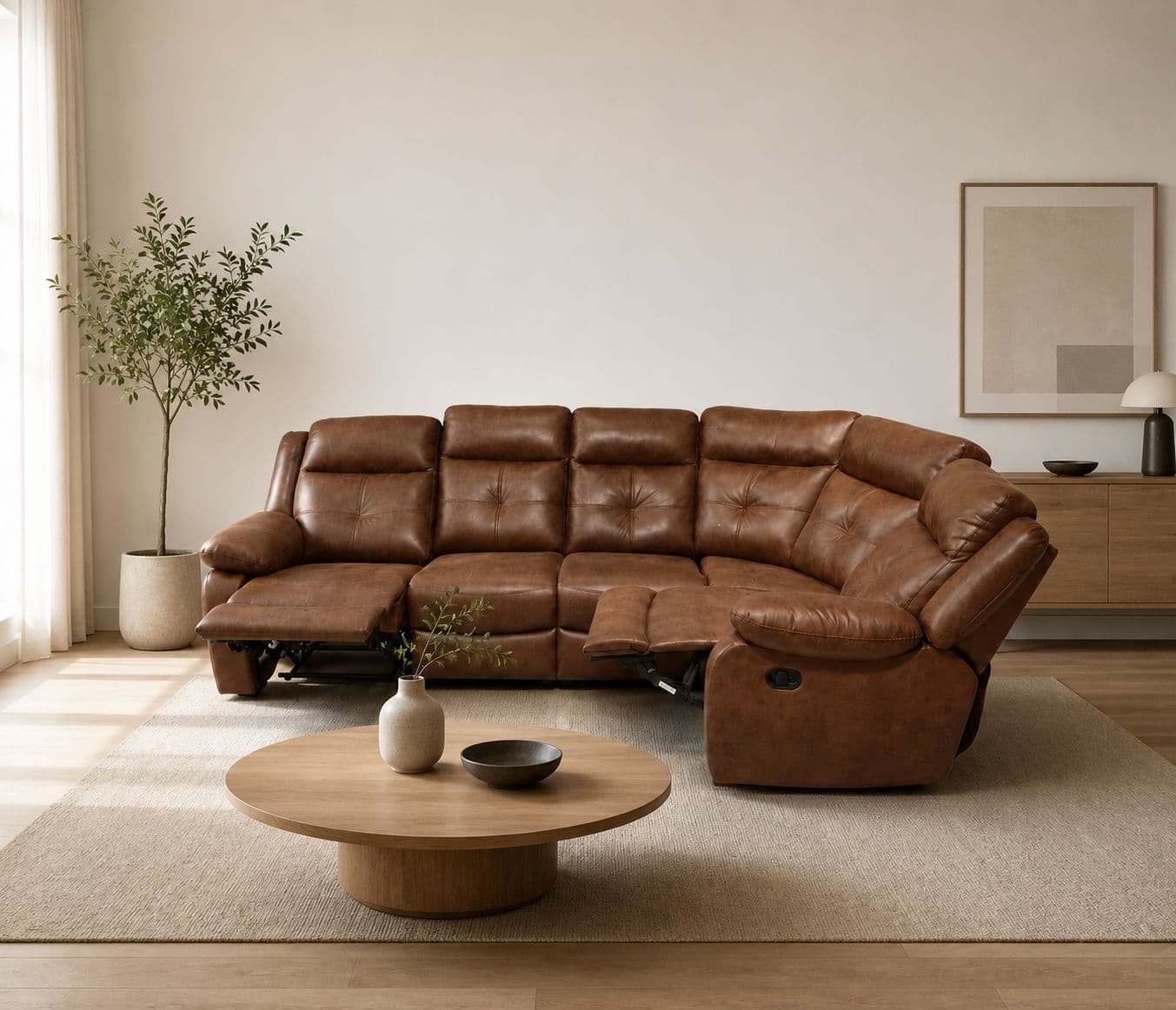 Image 1 for Frankfurt Corner 3S+1 Side Manual Recliner +Croner+1 Side Manual Recliner (HYD OTD)